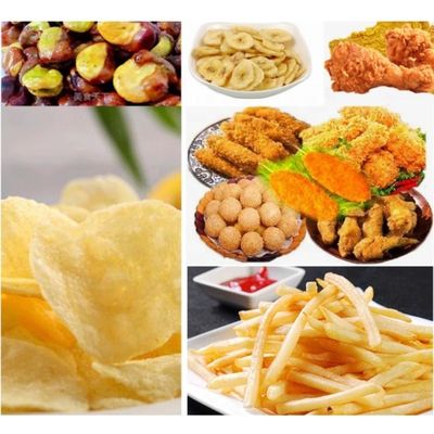 500L Kapazität Edelstahl-Gürtelförderer Automatischer kontinuierlicher Frittier für Fleischsnacks