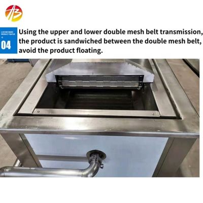 200-300kg Kapazität Edelstahlbandförderer Automatische Pommes Frites Maschine zum Braten