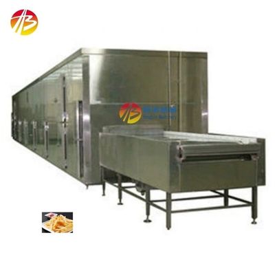 Schnellgefriermaschine Frittiert Tunnelgefrierer mit hoher Produktivität und SUS 304 IQF