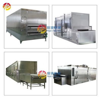 Schnellgefriermaschine Frittiert Tunnelgefrierer mit hoher Produktivität und SUS 304 IQF