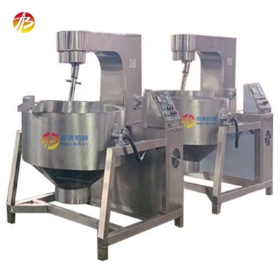 304 Edelstahl Industrie Kochtopf Jackett Kessel mit Agitator und Jackett Design