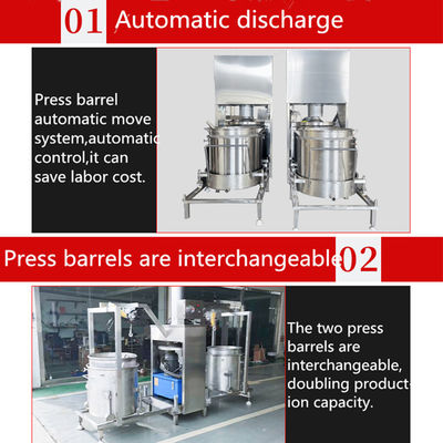 Industrieller hydraulischer Entsafter für Trauben, Wassermelonen, Mangos, Ananas, Tomaten und Erdbeeren