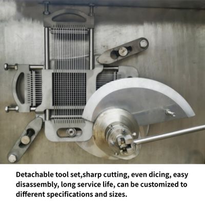 304 Edelstahl-Fleischschneidemaschine Würfel Dicer für 400-500kg/Charge Kapazität