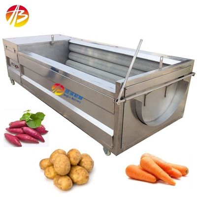 Kartoffelkarotten Cassava Gemüse Reinigungsmaschine mit Blasenwaschen und Schälen