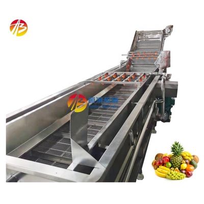 3000*1160*1400mm Grünes Gemüse Obst Luftblasenwaschmaschine für Mango Tomaten