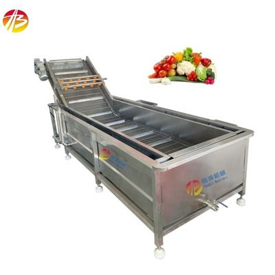 3000*1160*1400mm Vorteil Wasser sparen Blasenwaschmaschine für Gemüse und Obst