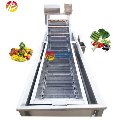 3000*1160*1400mm Vorteil Wasser sparen Blasenwaschmaschine für Gemüse und Obst