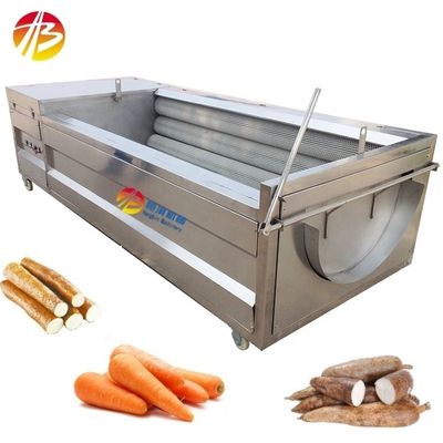 180 KG Kapazität Ingwer Schälmaschine Bürste Roller Karotten Cassava Yam Waschschäler