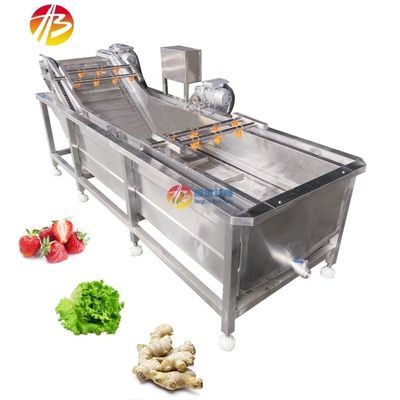 1000 kg/h Kapazität Luftblasenwaschmaschine für Obst und Gemüse für den Industriemarkt