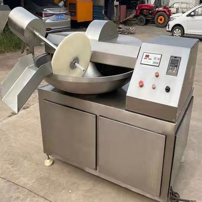 Kapazität 304 Edelstahl Fleischschüssel-Chopper-Mischmaschine mit 13,8 kW Gesamtleistung